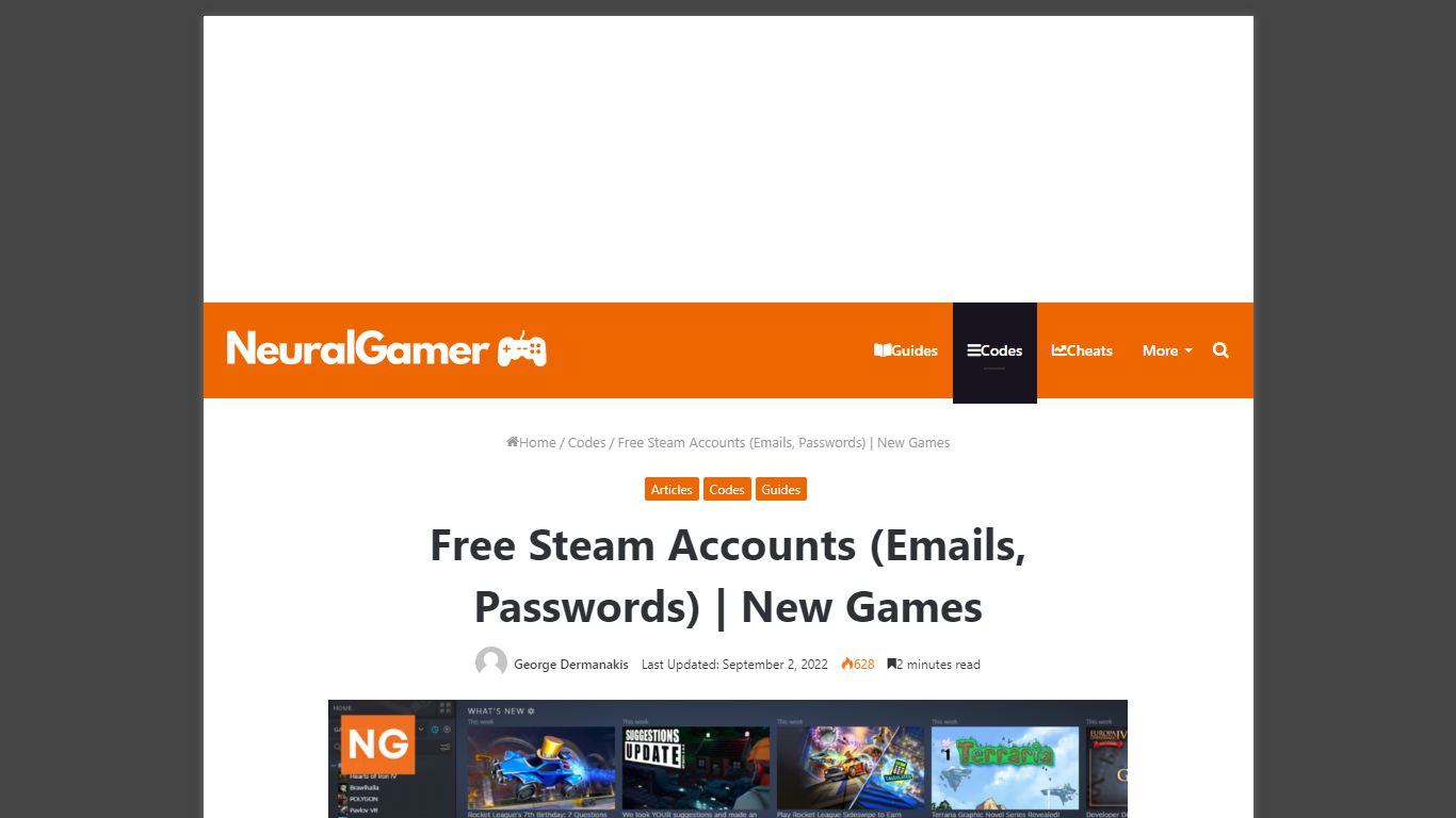 Free Steam Accounts (Emails, Passwords) | New Games in 2022 - NeuralGamer