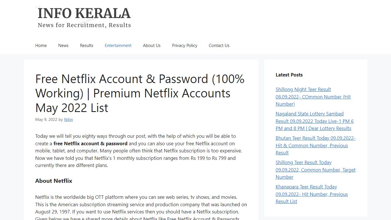 Free Netflix Account & Password (100% Working) | Premium Netflix ...